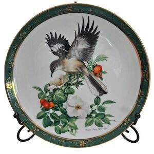 Danbury Mint Songbirds of Roger Tory Peterson Mockingbird 8" 1990